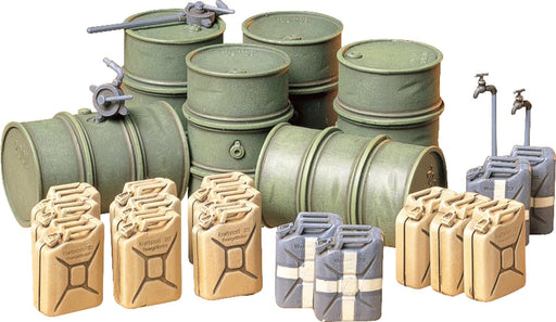 Tamiya 1/35 German Army Drum Can Set Plastic Model - Military Miniature Series- Japan Figure Store - #1 Bring To You The Best Japanese Goods