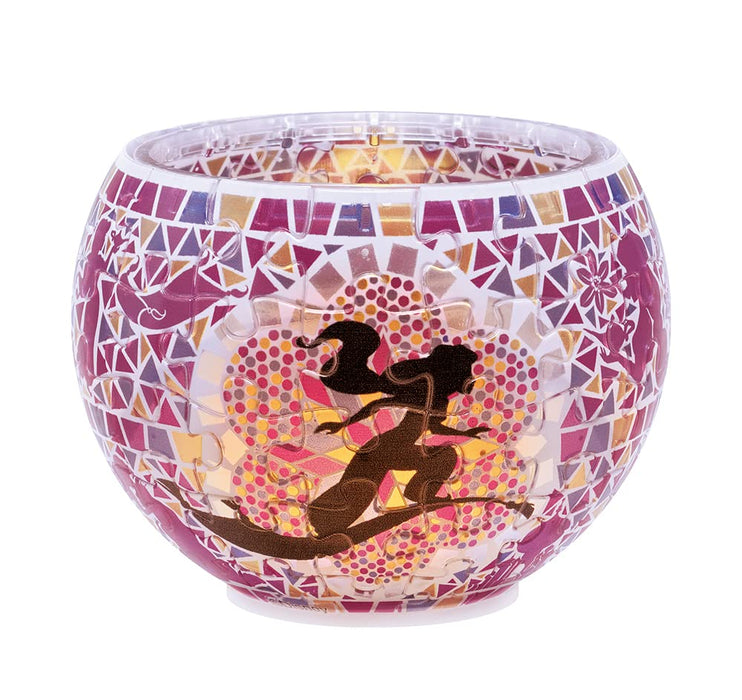 YANOMAN 2201-55 3D Led Lamp Shade Puzzle Disney Glass Mosaic Aladdin Jasmine 80 Pieces- Japan Figure Store - #1 Bring To You The Best Japanese Goods