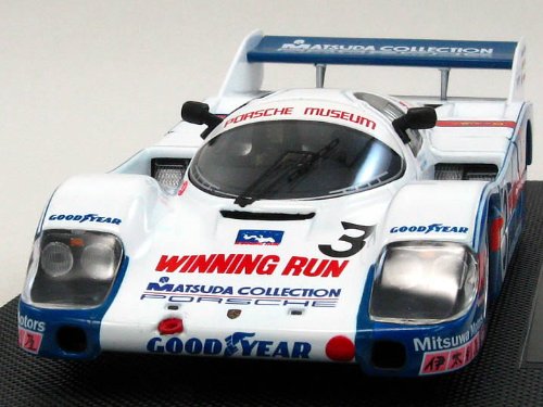 Ebro 1/43 Mazda Collection Porsche 956 Winning Run Wec Fuji 1983 White/Blue Finished Product- Japan Figure Store - #1 Bring To You The Best Japanese Goods
