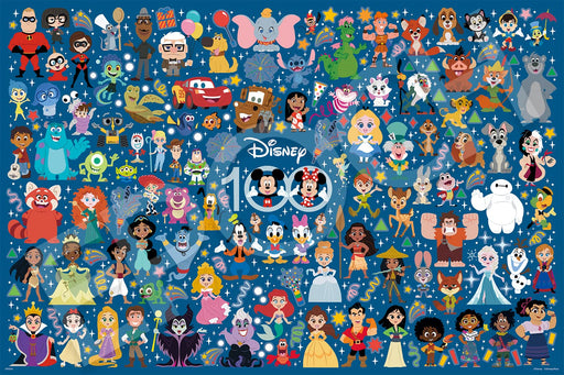 Epoch 1000pc Jigsaw Puzzle Disney Cute Celebration 50x75cm w/Glue Spatula Sticker- Japan Figure Store - #1 Bring To You The Best Japanese Goods