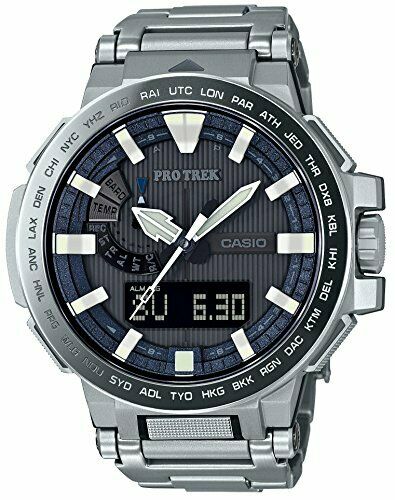 New Casio Wristwatch Pro Trek Manaslu Radio Solar Prx-8000gt-7jf Men Watch Japan - Japan Figure