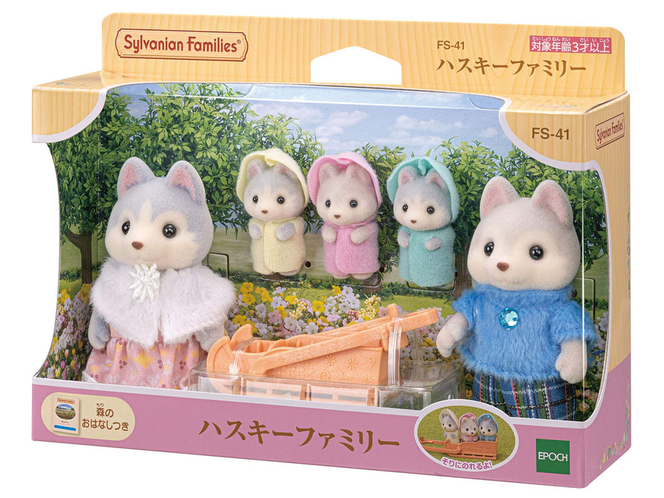 Epoch Sylvanian Families Husky Doll Family Toy Age 3+ Certified Dollhouse Set- Japan Figure Store - #1 Bring To You The Best Japanese Goods