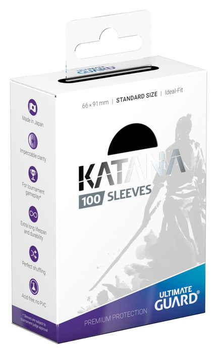 Ultimate Guard Katana Sleeves Standard Size Black X 100 Set- Japan Figure Store - #1 Bring To You The Best Japanese Goods