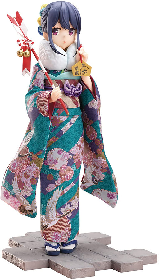 Flue Yuru Camp S2 Shima Rin 1:7 Furisode Pvc Figure - Amu-Fnx229 (Japan)- Japan Figure Store - #1 Bring To You The Best Japanese Goods