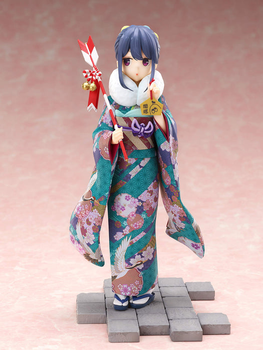 Flue Yuru Camp S2 Shima Rin 1:7 Furisode Pvc Figure - Amu-Fnx229 (Japan)- Japan Figure Store - #1 Bring To You The Best Japanese Goods